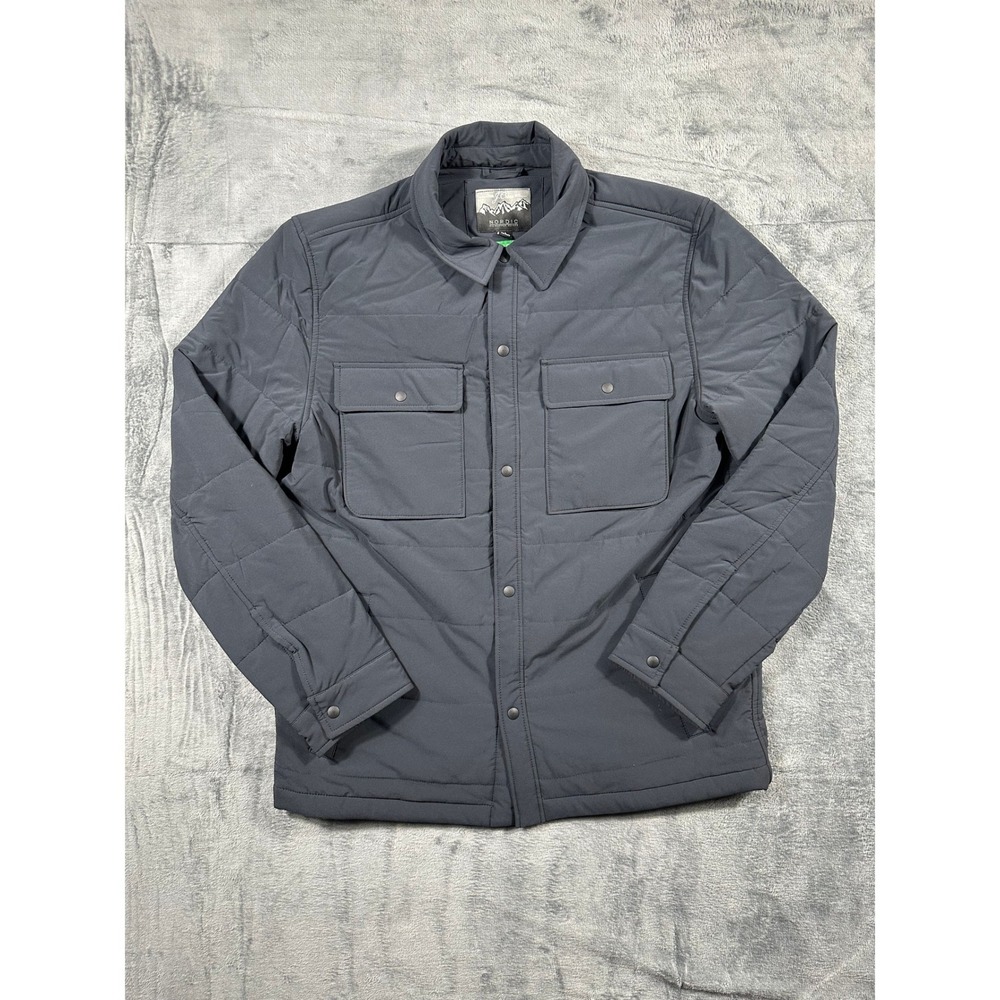 J.Crew Nordic Insulated Overshirt Mens Medium Gray Primaloft Quilted Jacket